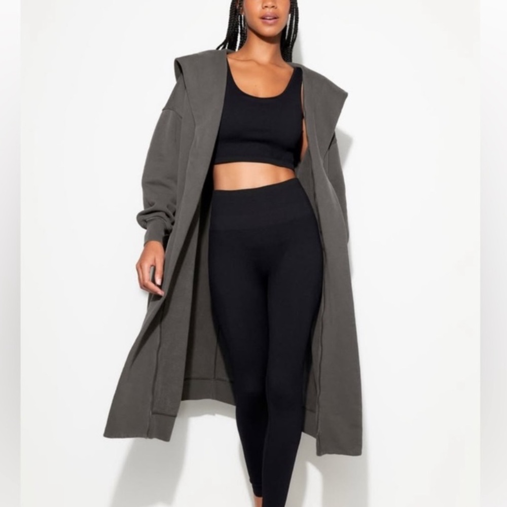 Spiritual Gangster Sheridan Hopded Cardigan in Ash NWT